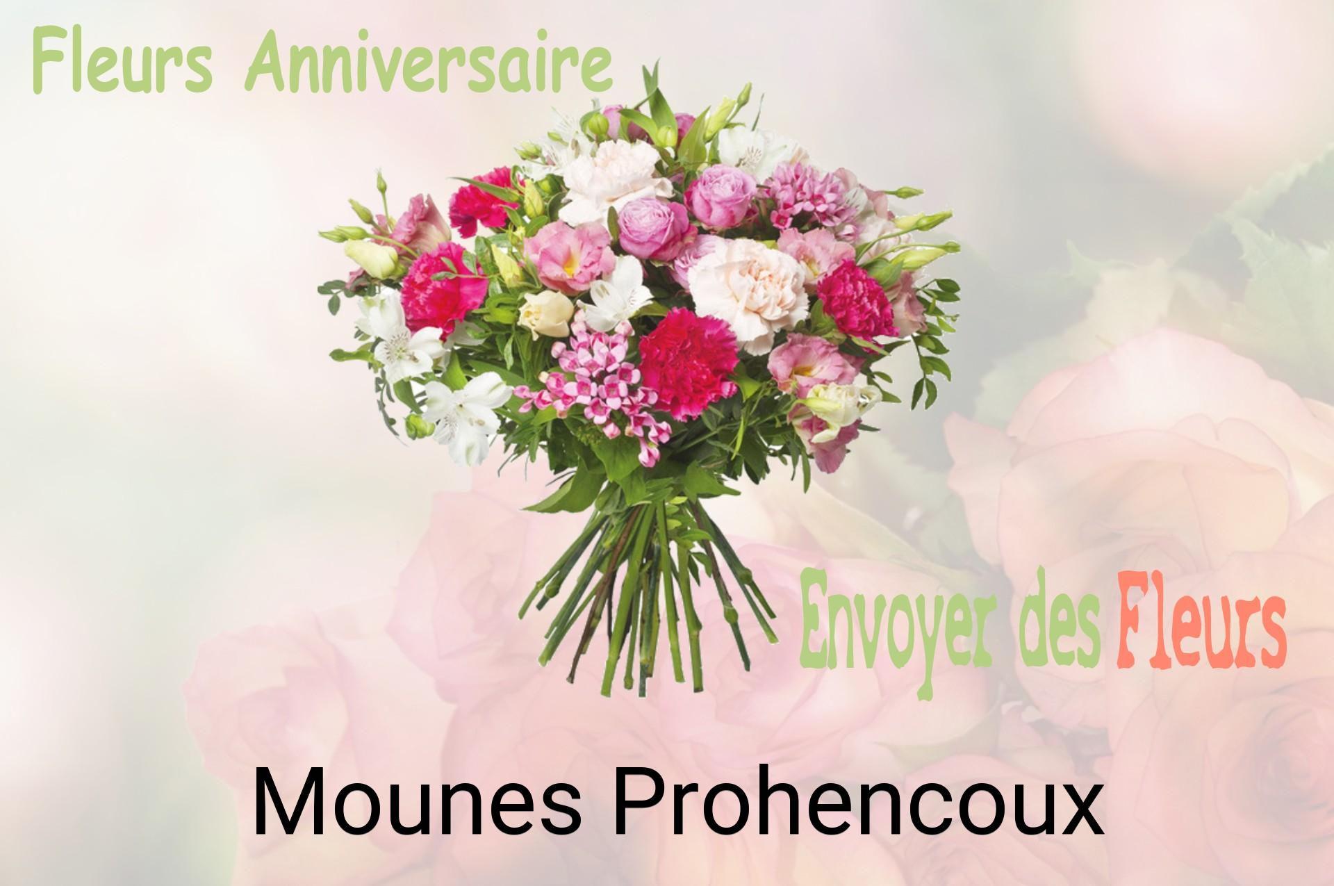 Bouquet de fleurs d’anniversaire livré à Mounes-Prohencoux