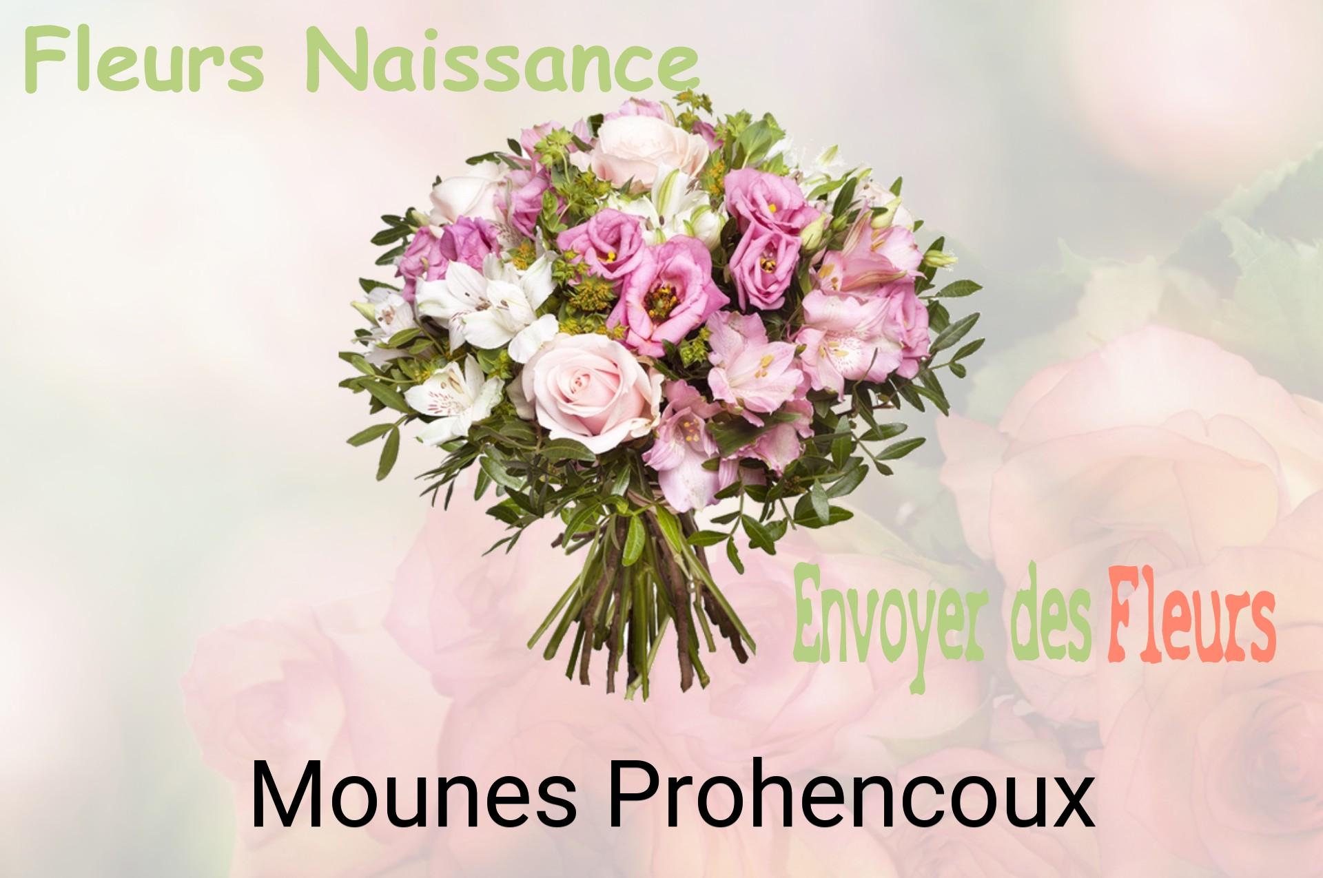 Bouquet de fleurs de naissance livré à Mounes-Prohencoux